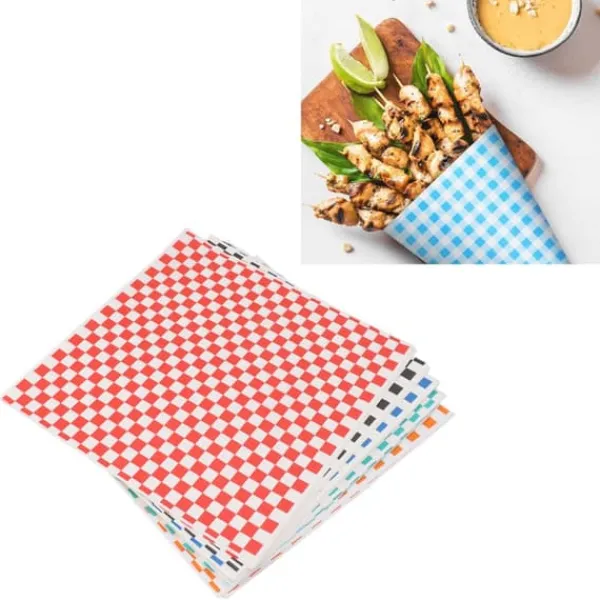 Papirservietter>240 ark ternet, tørt, vokset delikatessepapir, fedtafvisende kurveindlæg, delikatesseindpakningspapir, vokspapir til sandwich