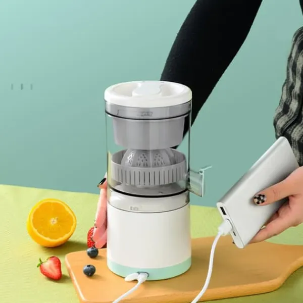 Juicepresser - Nyd Friskpresset Juice Derhjemme>360° bærbar elektrisk appelsinjuicesuger til hjemmet, køkkenet, rejser, hotel