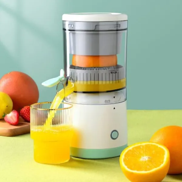 Juicepresser - Nyd Friskpresset Juice Derhjemme>360° bærbar elektrisk appelsinjuicesuger til hjemmet, køkkenet, rejser, hotel