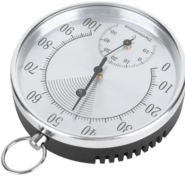 10 cm termometer/hygrometer med ophængningsring til indendørs hjemmelager/kontor/drivhus Online