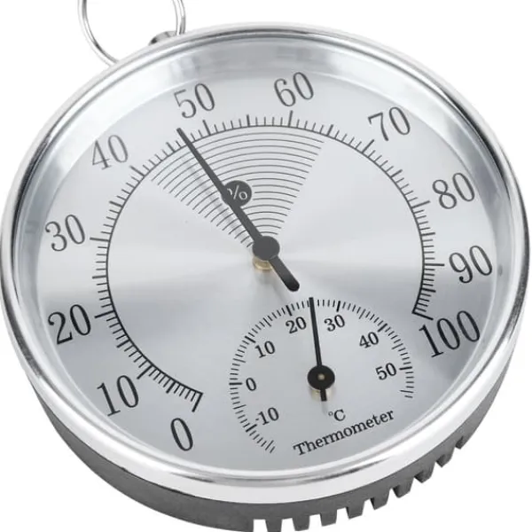 10 cm termometer/hygrometer med ophængningsring til indendørs hjemmelager/kontor/drivhus Online