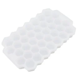37 Grids Ice Mould Flexibel Silikon Honeycomb Hemlagad Food Supplement Box Iskubbricka Vit med lock Best