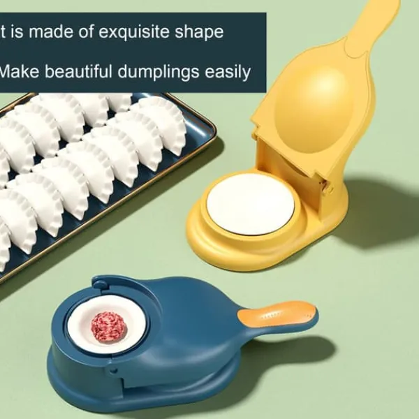 Pastaforme & Pasta-Udstikkere>2 i 1 Dumpling Maker Machine - Nem at bruge Husholdning Praktisk Dumpling Skin Presseform