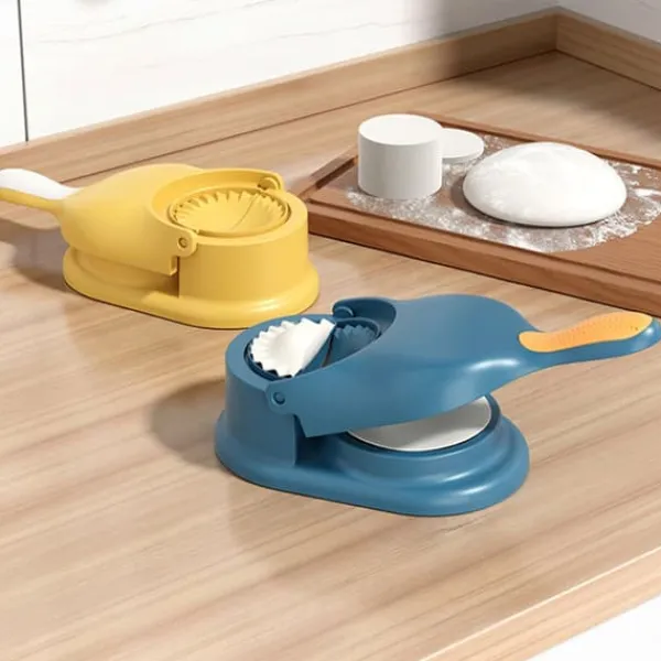 Pastaforme & Pasta-Udstikkere>2 i 1 Dumpling Maker Machine - Nem at bruge Husholdning Praktisk Dumpling Skin Presseform