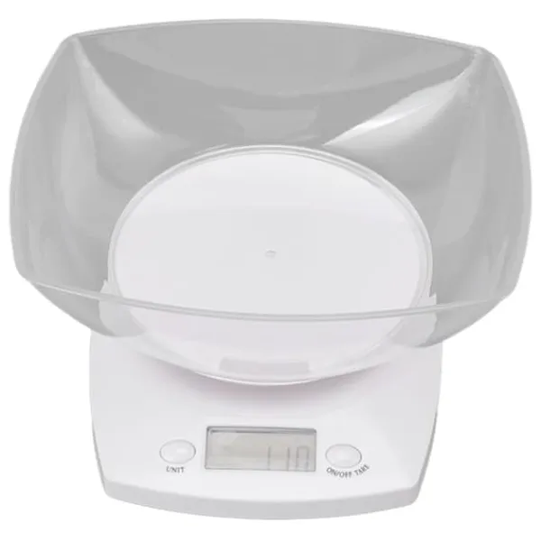 Køkkenvægte>5 kg digital køkkenvægt G OZ LB enhedsskiftende fødevarevægt med skål til måling af fødevarevægt