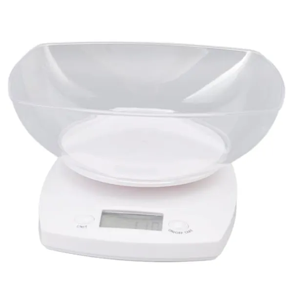 Køkkenvægte>5 kg digital køkkenvægt G OZ LB enhedsskiftende fødevarevægt med skål til måling af fødevarevægt