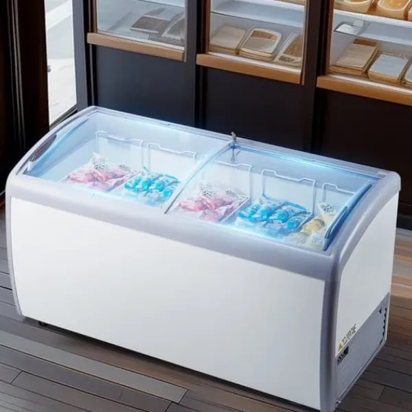 Frysere>460 L Kommerciel Isdisplayskab, Gelato Dyppefryser, Energioptimeret, Digitale Kontroller, Effektiv Kold Opbevaring