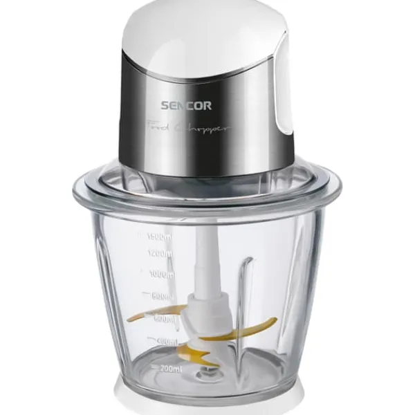 Mixere & Blendere>1,5 L minihakker med glasbeholder.