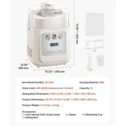 1 liters automatisk ismaskine, indbygget kompressor, uden forfrysning funktion
