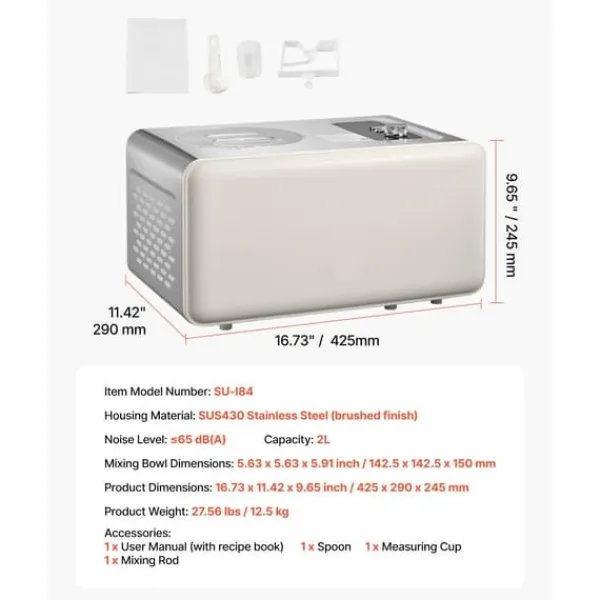 2 liters automatisk ismaskine, indbygget kompressor, uden forfrysning funktion Hot