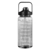 2 liters motivationsflaske med skema & tidspunkter - Sort Online