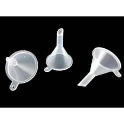 Tragte>12 mini plastiktragte til æterisk oliemaling og sandmaling (skrå åbning)