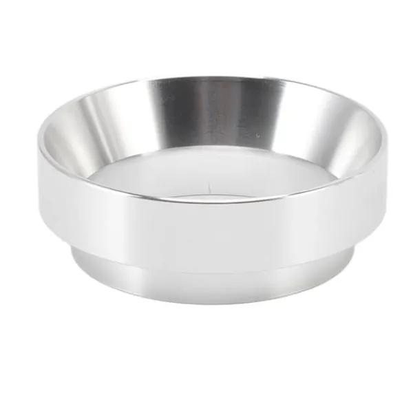 Kaffemaskiner Til God Kaffe>51 mm doseringstragt anti-flyvende pulver aluminiumslegering universelle doseringsringe med magnet til husholdningskafferi sølv