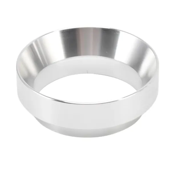 Kaffemaskiner Til God Kaffe>51 mm doseringstragt anti-flyvende pulver aluminiumslegering universelle doseringsringe med magnet til husholdningskafferi sølv