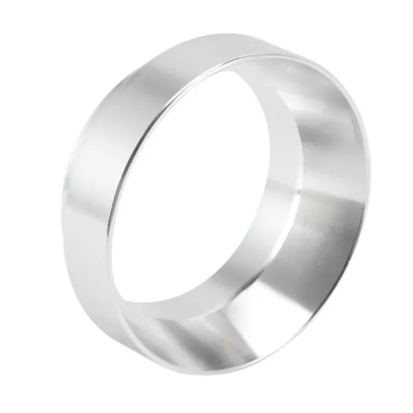 Kaffemaskiner Til God Kaffe>51 mm doseringstragt anti-flyvende pulver aluminiumslegering universelle doseringsringe med magnet til husholdningskafferi sølv