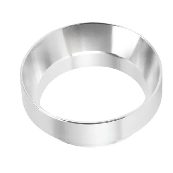 Kaffemaskiner Til God Kaffe>51 mm doseringstragt anti-flyvende pulver aluminiumslegering universelle doseringsringe med magnet til husholdningskafferi sølv