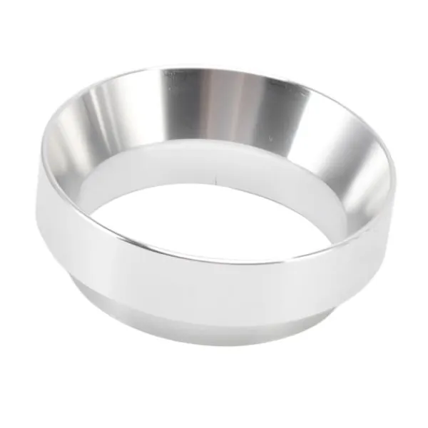 Kaffemaskiner Til God Kaffe>51 mm doseringstragt anti-flyvende pulver aluminiumslegering universelle doseringsringe med magnet til husholdningskafferi sølv