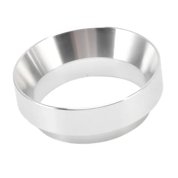 Kaffemaskiner Til God Kaffe>51 mm doseringstragt anti-flyvende pulver aluminiumslegering universelle doseringsringe med magnet til husholdningskafferi sølv