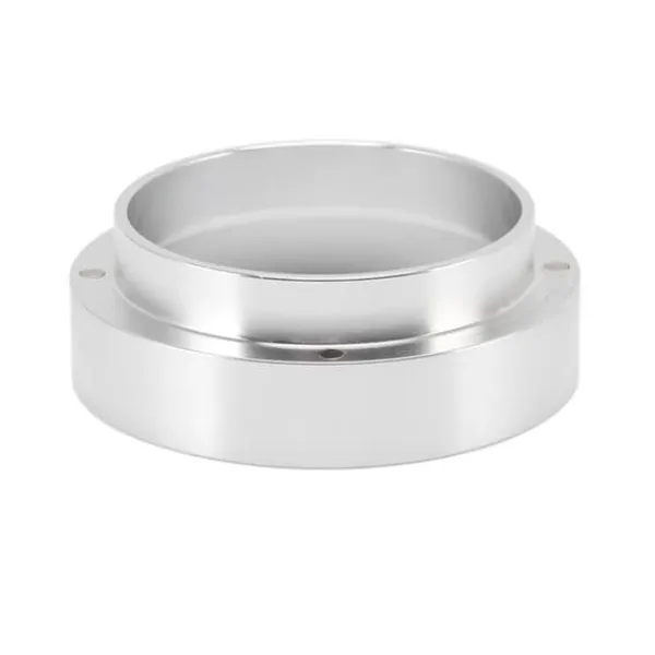 Kaffemaskiner Til God Kaffe>51 mm doseringstragt anti-flyvende pulver aluminiumslegering universelle doseringsringe med magnet til husholdningskafferi sølv