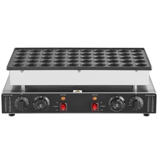 Vaffeljern>43 mm Mini hollandsk pandekagemaskine, Kommerciel Dorayaki bager, 1700W, 50 stk, højtydende køkkenudstyr