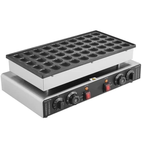 Vaffeljern>43 mm Mini hollandsk pandekagemaskine, Kommerciel Dorayaki bager, 1700W, 50 stk, højtydende køkkenudstyr