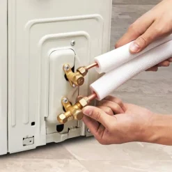 15240 mm Mini Split Line Sæt med 6,4 & 9,5 mm kobberrør og 3-lags isolering til aircondition og varmepumper. Ideelt til HVAC-systemer. Hot