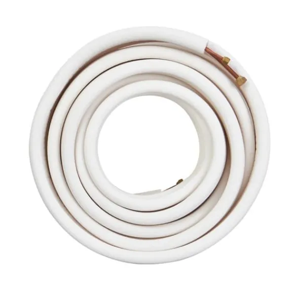 15240 mm Mini Split Line Sæt med 6,4 & 9,5 mm kobberrør og 3-lags isolering til aircondition og varmepumper. Ideelt til HVAC-systemer. Hot
