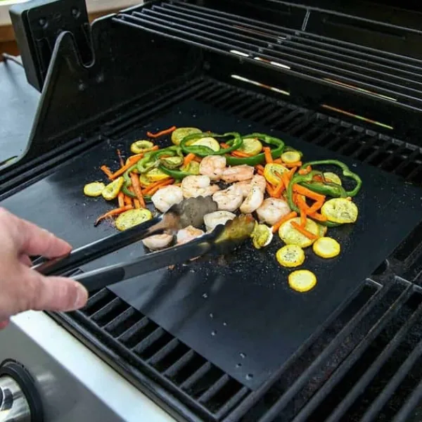 Griller>5 -Pack Grill Mat - Genanvendelig ikke -stick 40x33cm
