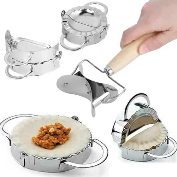 304 Rustfrit Stål Manuelt Dumpling Maker Sæt med Dumpling Wrap Værktøj Køkkenredskaber Online