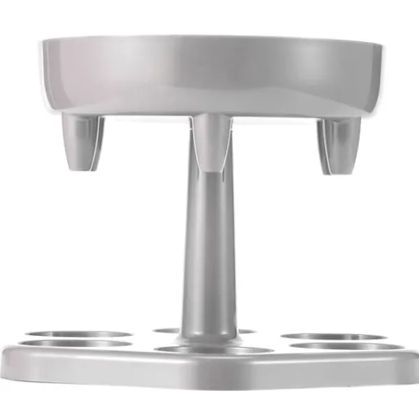 6 Shotglas Dispenser Holder Roterende Spiritus Dispenser Vinreol Hylde Festartikler Grå