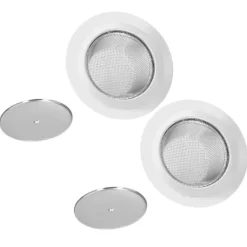 2 st Diskbänkssil Rostfritt stål Rostfritt diskbänkstoppfilter med lock för diskbänksavlopp