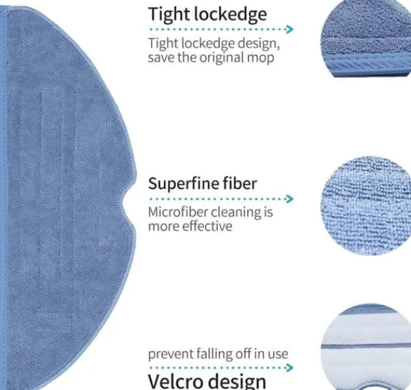 Robotstøvsugere>4 st Moppdukar Kompatibla med Xiaomi Roborock S7