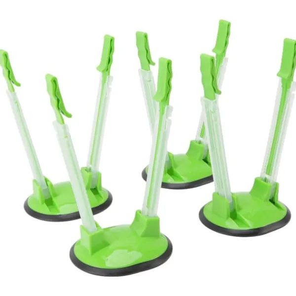 Madopbevaringsposer>4 st plastpåshållare ställ Handsfree Fryspåsar Hållare med halkfri bas för kök