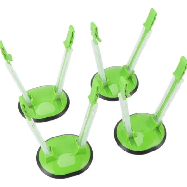 Madopbevaringsposer>4 st plastpåshållare ställ Handsfree Fryspåsar Hållare med halkfri bas för kök