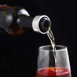 4 stk. drypring i rustfrit stål, genanvendelig vinflaske, lækagesikker hældetrude, tilbehør til vin, bar, restaurant, hjem Hot
