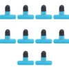 Tilbehør Til Madopbevaring>10 stk Food Clip ABS Chip Bag Clip God forsegling og multifunktion skridsikker klip til køkken BlueLarge