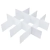 Opbevaringssystem Til Køkkenskuffer>5 stk. gør-det-selv plastik skuffeorganisator justerbare skuffedelere separatorer (50 * 11 cm)