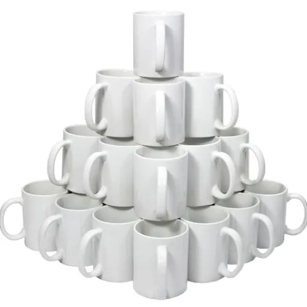 Kaffe- & Teservicer>72 stk Hvide Sublimationskrus inkl. Gaveæsker | MonsterShop