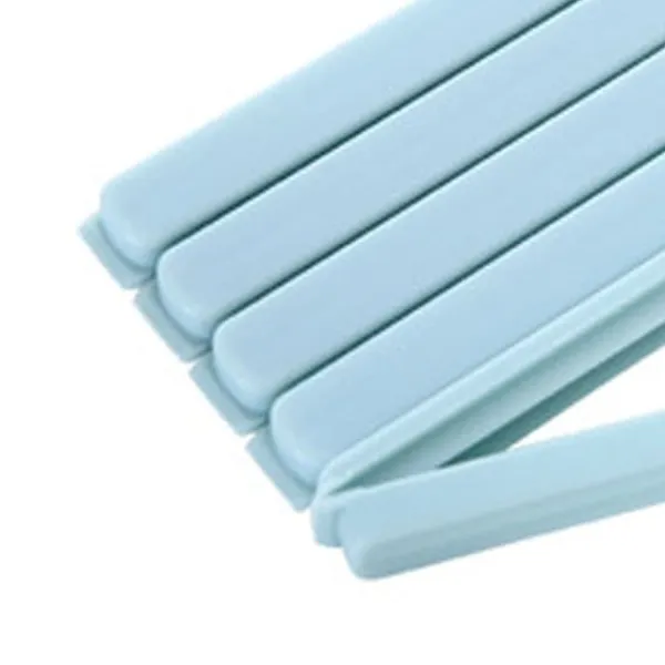 Tilbehør Til Madopbevaring>5 Stk Madpose Forseglingsclips Plast Snack Pakke Opbevaring Genanvendelig Bærbar L Blå