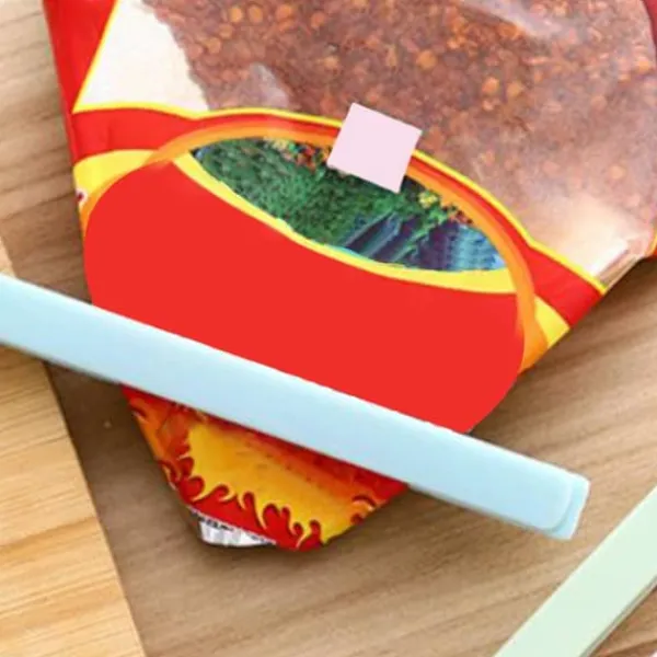 Tilbehør Til Madopbevaring>5 Stk Madpose Forseglingsclips Plast Snack Pakke Opbevaring Genanvendelig Bærbar L Blå