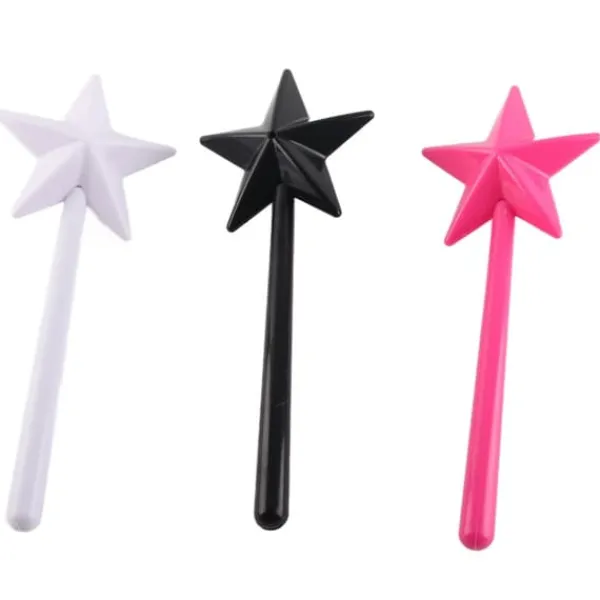 Salt- & Peberstrøere>3 stk Magical Salt Peber Shakers Stjerneformet tryllestav Salt Peber Shakers Magic Stick Genopfyldelige krydderier Krydderier Dispenser Pink Sort Hvi | CDON