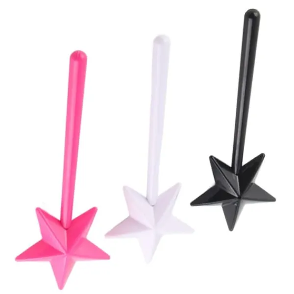 Salt- & Peberstrøere>3 stk Magical Salt Peber Shakers Stjerneformet tryllestav Salt Peber Shakers Magic Stick Genopfyldelige krydderier Krydderier Dispenser Pink Sort Hvi | CDON