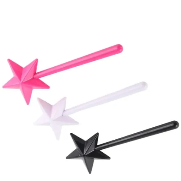 Salt- & Peberstrøere>3 stk Magical Salt Peber Shakers Stjerneformet tryllestav Salt Peber Shakers Magic Stick Genopfyldelige krydderier Krydderier Dispenser Pink Sort Hvi | CDON