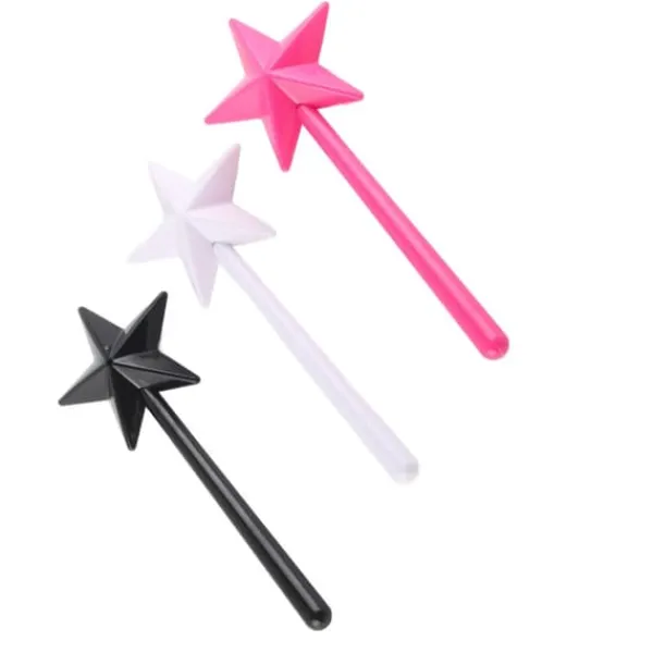 Salt- & Peberstrøere>3 stk Magical Salt Peber Shakers Stjerneformet tryllestav Salt Peber Shakers Magic Stick Genopfyldelige krydderier Krydderier Dispenser Pink Sort Hvi | CDON