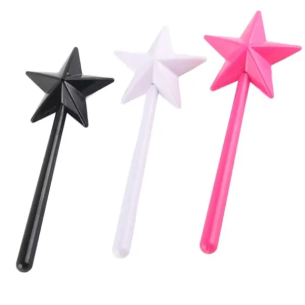 Salt- & Peberstrøere>3 stk Magical Salt Peber Shakers Stjerneformet tryllestav Salt Peber Shakers Magic Stick Genopfyldelige krydderier Krydderier Dispenser Pink Sort Hvi | CDON