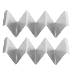 2 stk. opbevaringsstativ til taco-pandekager i rustfrit stål til restaurant, hotel, hjemmekøkken, type 2 Hot