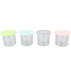 4 stk. plastikisdåser som erstatning for Ninja NC299AMZ NC300s-serien Creami-ismaskiner New