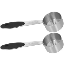 Målebægere & Måleskeer>2 stk. rustfrit stål kaffemåleske 1/8 kop 30 ml måleske spiseskefuld spiseske til kaffebønner mælkepulver te