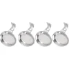 4 stk skeholder rustfrit stål 2-formåls kompakt holdbar spisepinde hvileholder til hjemmerestauranter Discount