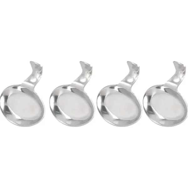 4 stk skeholder rustfrit stål 2-formåls kompakt holdbar spisepinde hvileholder til hjemmerestauranter Discount